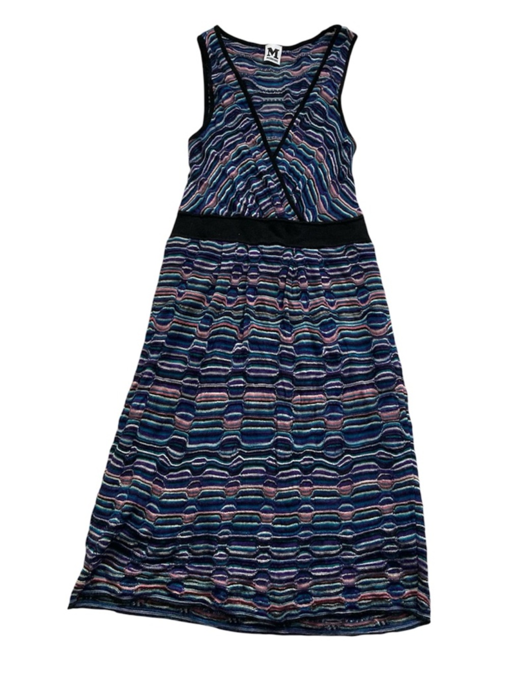 Missoni Textural Knit V Neck Dress